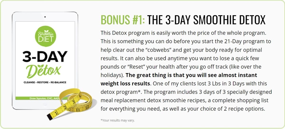 Bonus The 3-day Smoothie Detox