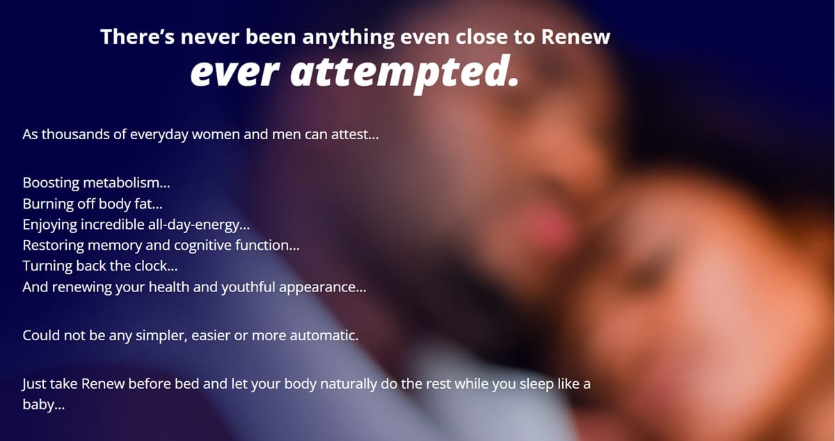 Enhanced Sleep Quality With Renew